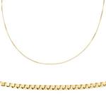 Gold chain necklaces