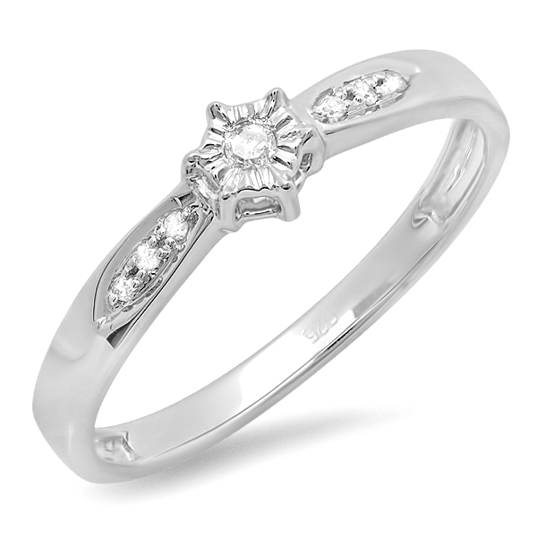 Cheap 1 ct Diamond Promise engagement rings