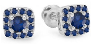 gemstone diamond earrings