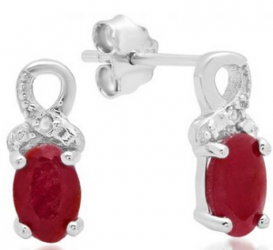 gemstone diamond earrings