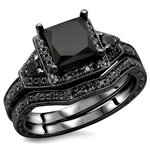 black diamond - center stones for engagement rings - dazzling rock