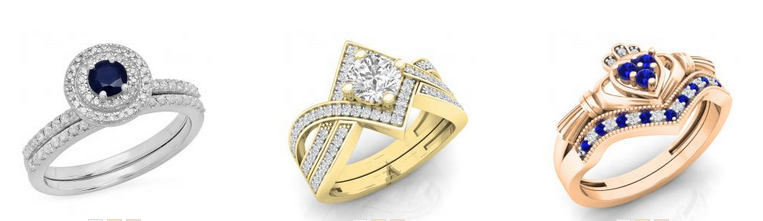 bridal wedding rings sets