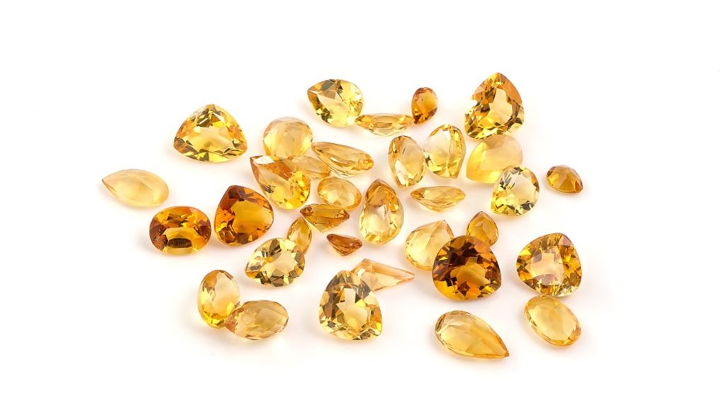 Citrine gemstone for prosperity, wealth, and success.