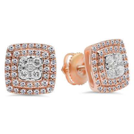 diamond stud earrings - K3427-10KR